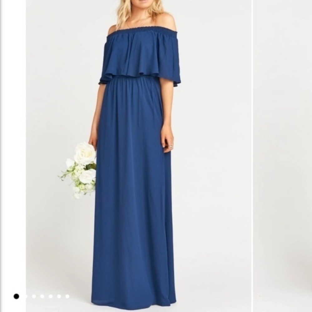 Show Me Your Mumu Hacienda Dress Navy